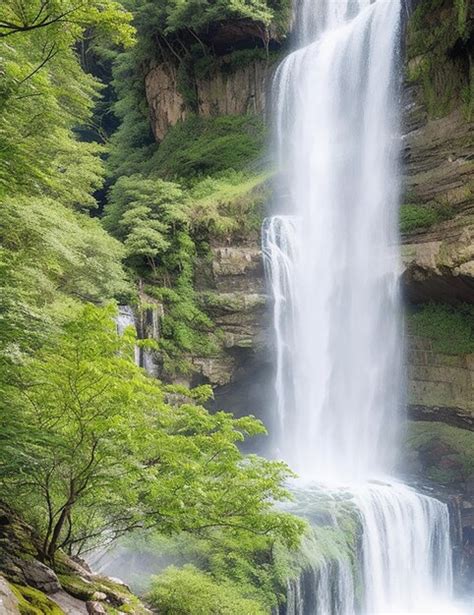 Premium Photo | Waterfall view