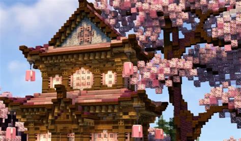 Melhores Designs De Casa De Cerejeira Do Minecraft Para Iniciantes