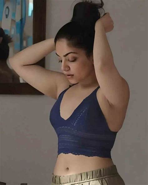 Ahaana Krishna Hot Photoshoot In Black Sleeveless Tops