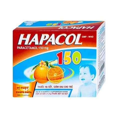 Thuốc Giảm đau Hạ Sốt Cho Trẻ Em Hapacol 150 Hộp 24 Gói