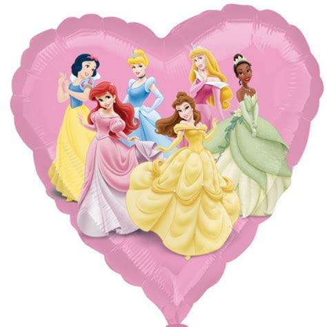 Disney Princess Pink Heart Balloon - Disney Princess Pink Heart Balloon ...