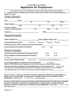 Fillable Online Employment Based On Race Age Color Sex Religion National Origin Disability