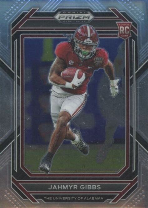 Jahmyr Gibbs 2023 Prizm Draft Picks 116 Base Price Guide Sports Card