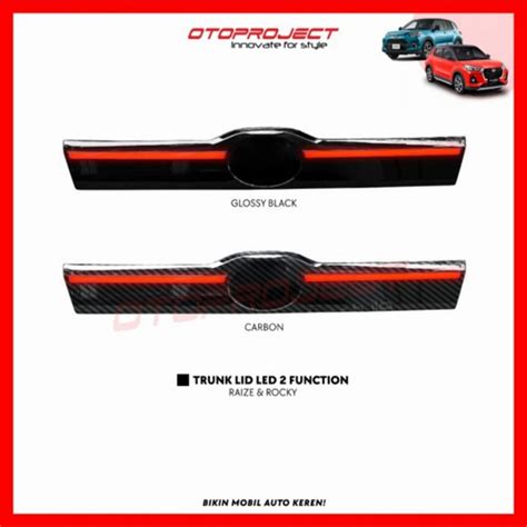 Jual TrunkLid LED Toyota Raize Rocky 2 Fungsi Rear Back Door Raize