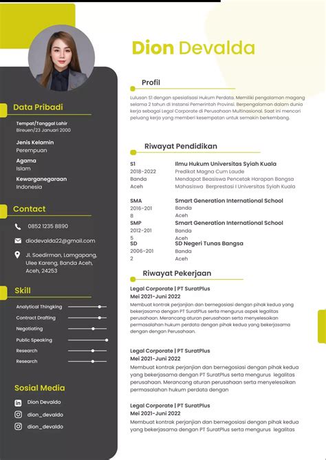 buat cv curriculum vitae   lamaran kerja suratplus