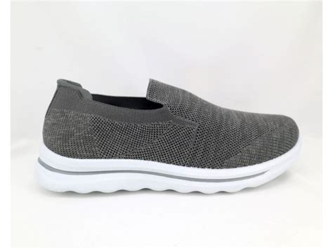 Zapatilla ElÁstica Sin CordÓn Talla 40 Color Gray