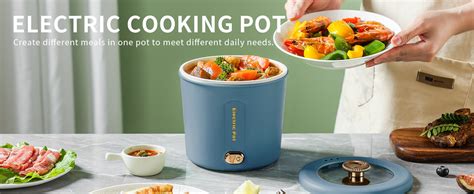 Amazon Zelarca Hot Pot Electric L Mini Ramen Cooker W Rapid Noodles Cooker