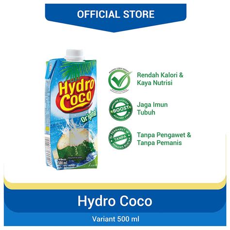 Hydro Coco Natural Health Drink Tpk 500ml Klik Indomaret