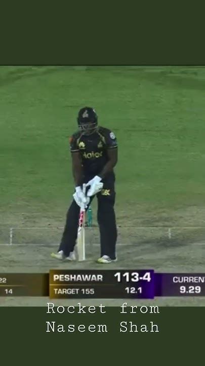 Best Cricket Delivery Perfect Yorker Naseem Shah Destroying The Middle Stump Psl Psl2023