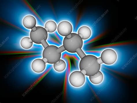 Butane Organic Compound Molecule Stock Image F Science