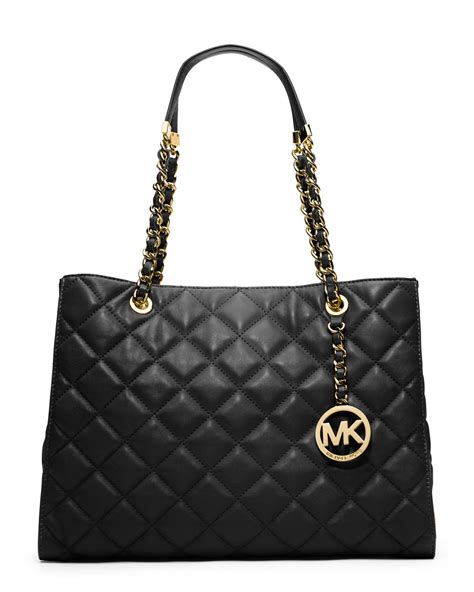 Michael Kors Michael Large Susannah Tote In Black Lyst