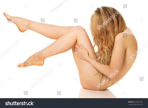 Стоковая фотография 237421561 Side View Nude Woman Curled Shutterstock