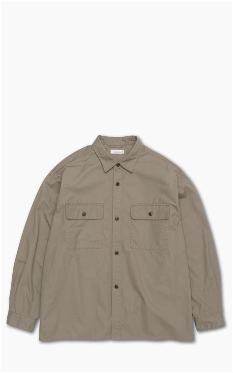 Nanamica Utility Light Wind Shirt Taupe Cultizm