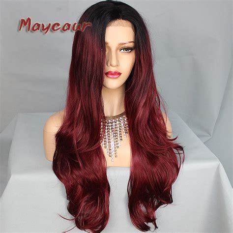 Aliexpress Buy Long Straight Wigs With Natural Hairline Synthetic