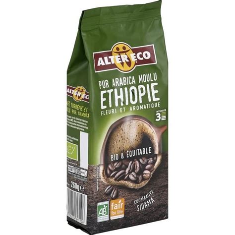 Lot De Alter Eco Ethiopie Caf Moulu Pur Arabica Bio Paquet De