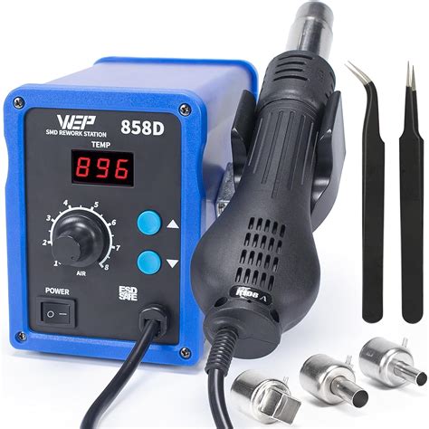 WEP 858D Hot Air Rework Soldering Station With Temperature Control