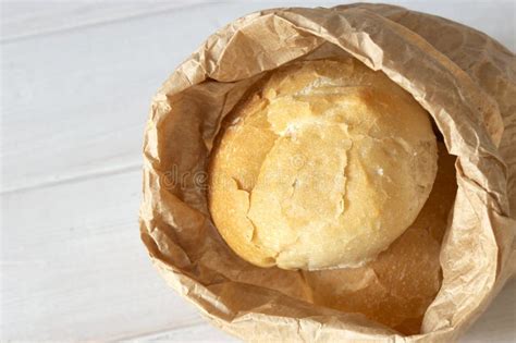 Bread Roll Buns In A Brown Paper Bag Eco Friendly Disposable