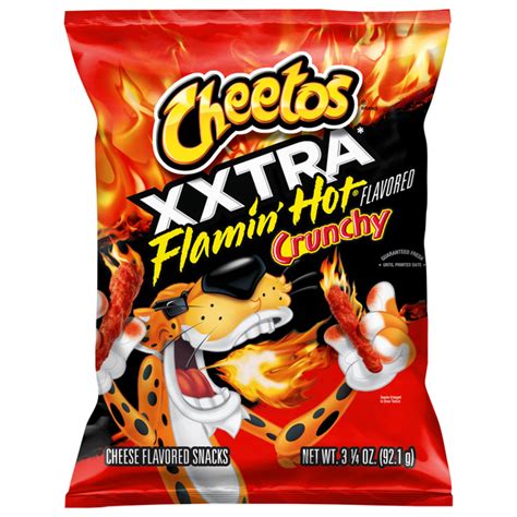 Save On Cheetos Crunchy Xxtra Flamin Hot Flavored Cheese Flavored