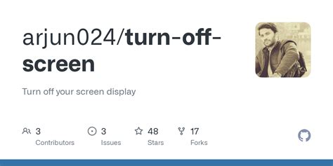 Github Arjun024turn Off Screen Turn Off Your Screen Display