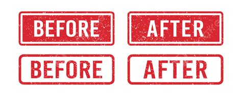 Before And After Clipart Transparent PNG Hd, Before And After Red