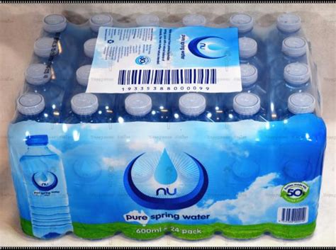 New Nu Pure Australian Spring Water 24 X 600ml Mini Bottle Bulk Pack Ebay