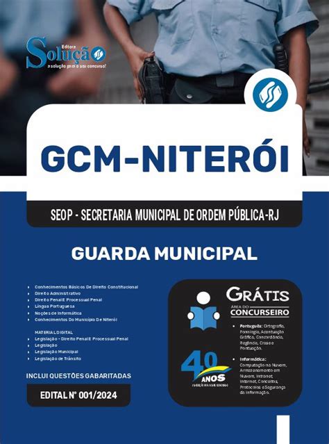 Apostila GCM NITERÓI RJ em PDF 2025 Guarda Municipal