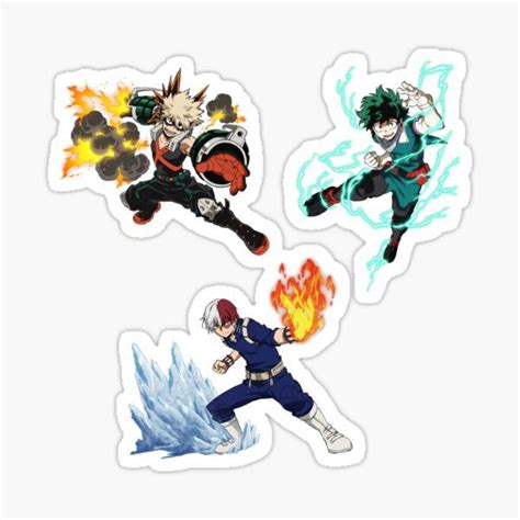 Boku No Hero Academia Gifts Merchandise Redbubble Phone Stickers