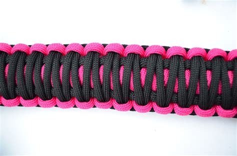 Tactical 550 Paracord Rifle Gun Sling 1 Point Qd Airsoft Hunt Hot Pink Black Tacos Y Mas