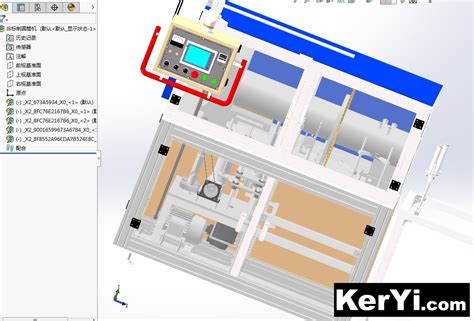 圆筒自动化生产线非标定制圆筒机3d图纸 Solidworks设计 Keryi