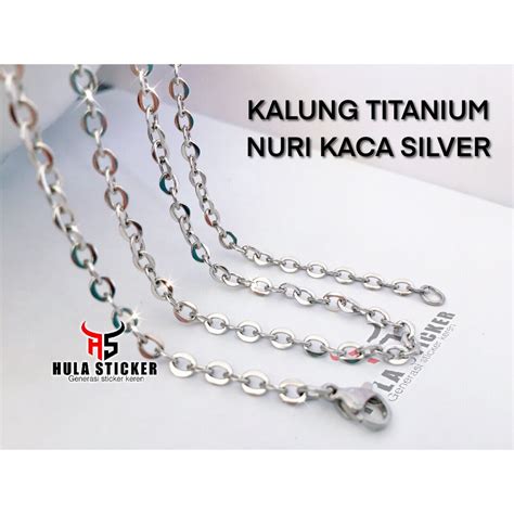 Jual Kalung Titanium Wanita Pria Anti Karat Stainless L Kalung