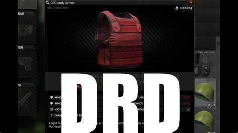 NEW KAPPA ITEM DRD Body Armour Escape From Tarkov Kappa Container