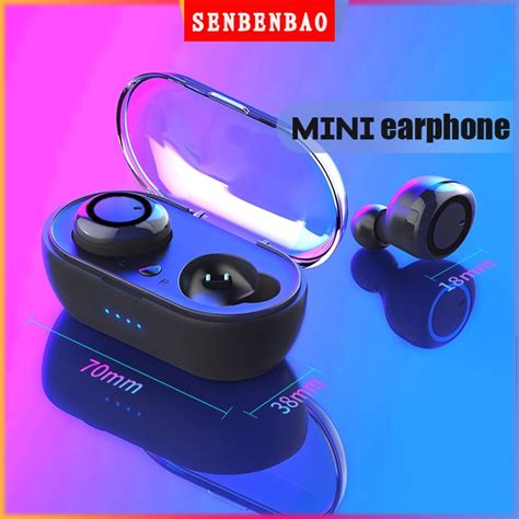 Y50 TWS Bluetooth Earphone 5 0 Wireless Headset IPX7 Waterproof Deep