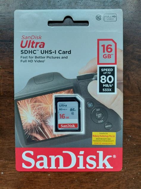 SanDisk Ultra 16GB Memory Card, Mobile Phones & Gadgets, Mobile ...
