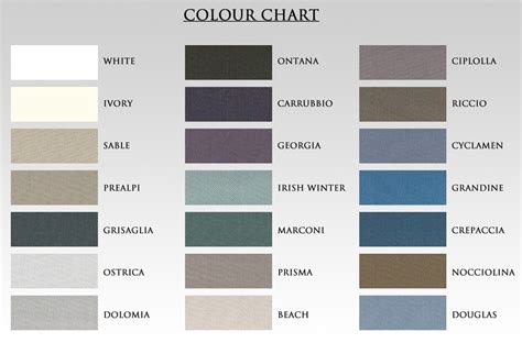 The gallery for --> Ivory Colour Chart