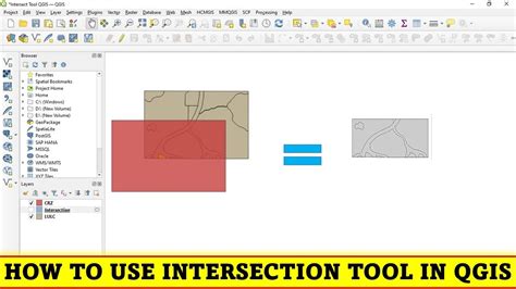 Qgis Tutorials How To Use Intersection Tool In Qgis Beginners Hot Sex Picture