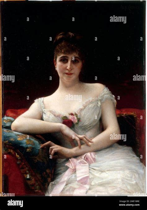 Alexandre Cabanel Portrait De Madame Edouard Herv Stock Photo Alamy