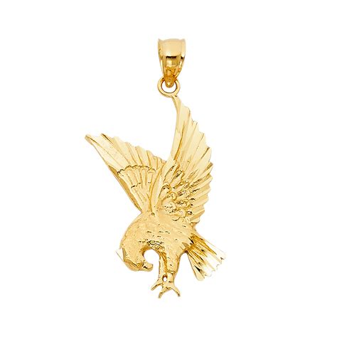 K Real Yellow Gold Eagle Pendant Mm X Mm Property Room