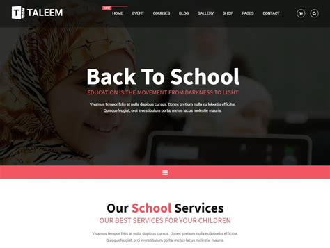 College Website Templates