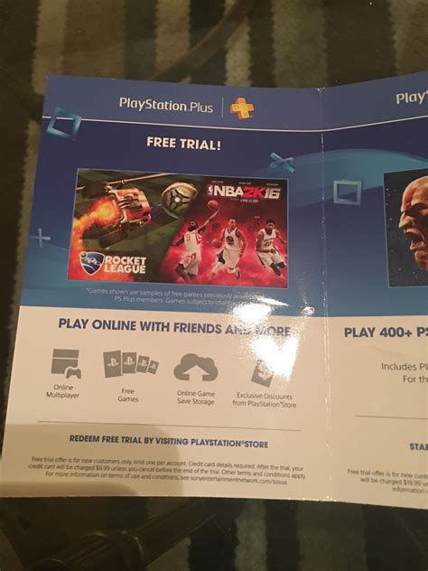 Is the PS4 pro supposed to come with a free trial of PS+? : r/playstation