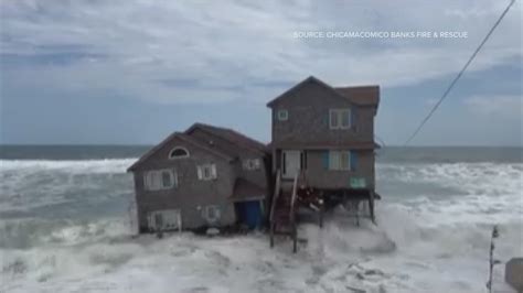 Stilt House On The Outer Banks Collapses Into Ocean Wltx