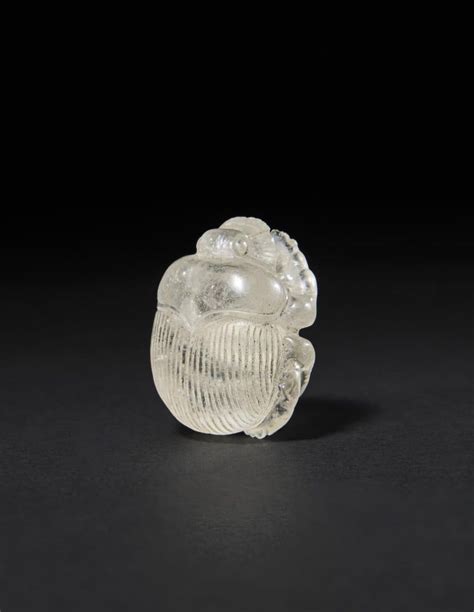 An Egyptian Rock Crystal Scarab Late Period To Ptolemaic Period Circa