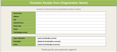 Nonprofit Donation Receipt Template: 6 Free Templates