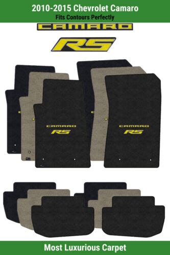 Lloyd Luxe Front Rear Carpet Mats For 10 15 Chevy Camaro W Yellow