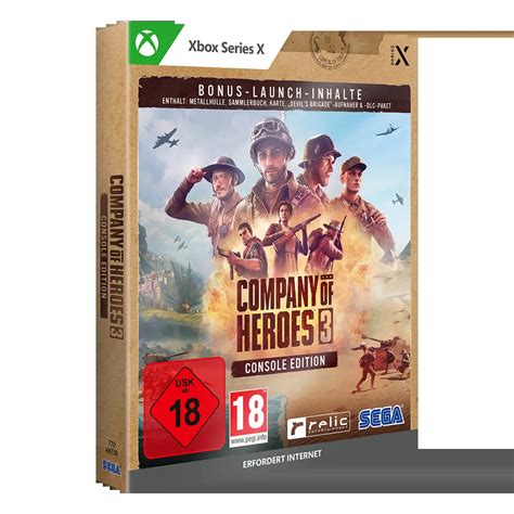 Company Of Heroes 3 Launch Edition Metal Case Xbox Series X Game