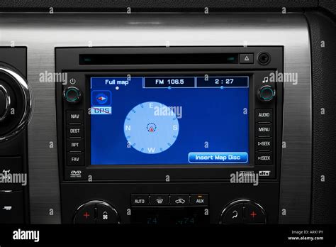 2008 Hummer H2 In Orange Nav Unit Head On Stock Photo Alamy