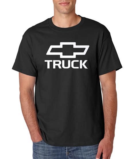 Chevrolet Truck Logo Black T Shirt Chevy Classic American Muscle Car