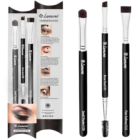 Amazon Eyebrow Brush Duo Eye Brow Spoolie Angled Eyeshadow