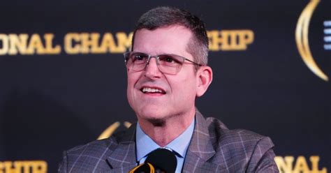 Jim Harbaugh Interviews For Atlanta Falcons Head Coach Position