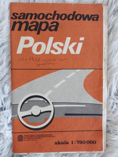 Mapa Samochodowa Polski Rzesz W Kup Teraz Na Allegro Lokalnie