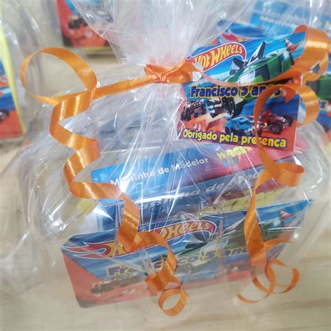 Hot Wheels Lembrancinha Personalizada Maletinha Embalada Elo